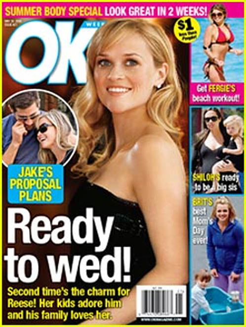 Reese Witherspoon &  Jake Gyllenhaal's Wedding Plans