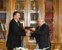 President Ilham Aliyev named honorary professor of Moscow State University