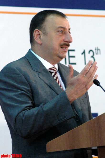 Caspian oil & gas exhibition in Baku - photosession