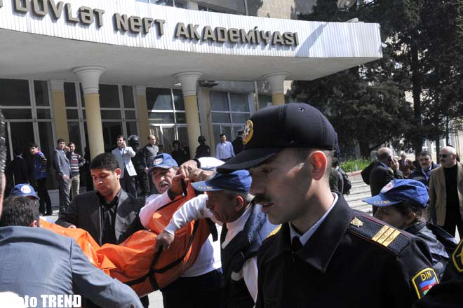 Shooting at the Azerbaijani university leaves many victims - Photosession