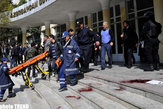 Shooting at the Azerbaijani university leaves many victims - Photosession