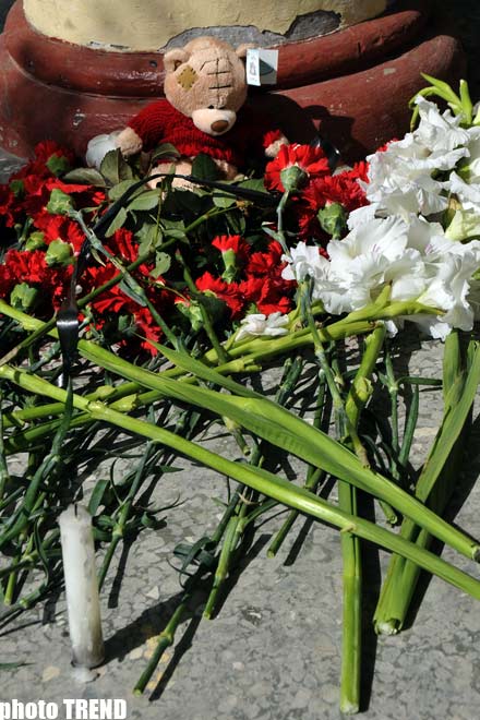 Baku bids farewell to victims of tragedy at the National Oil Academy - PHOTO SESSION