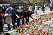 Baku bids farewell to victims of tragedy at the National Oil Academy - PHOTO SESSION