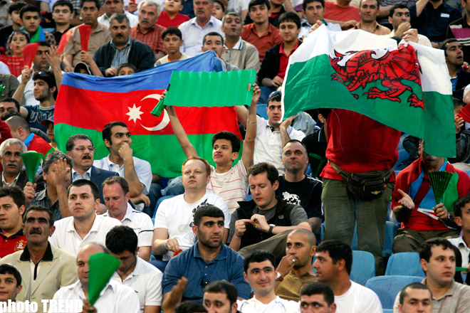 Qualifying match between Azerbaijan and Wales in Baku ended with scoring  0:1 (photos)