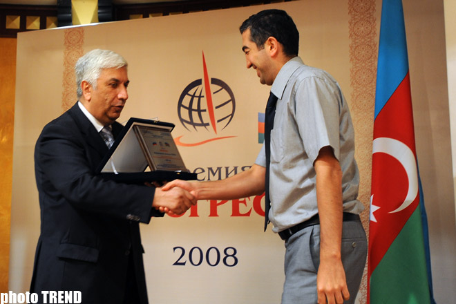 Trend was awarded Progress premium for its contribution to development of Azerbaijani-Russian relations.