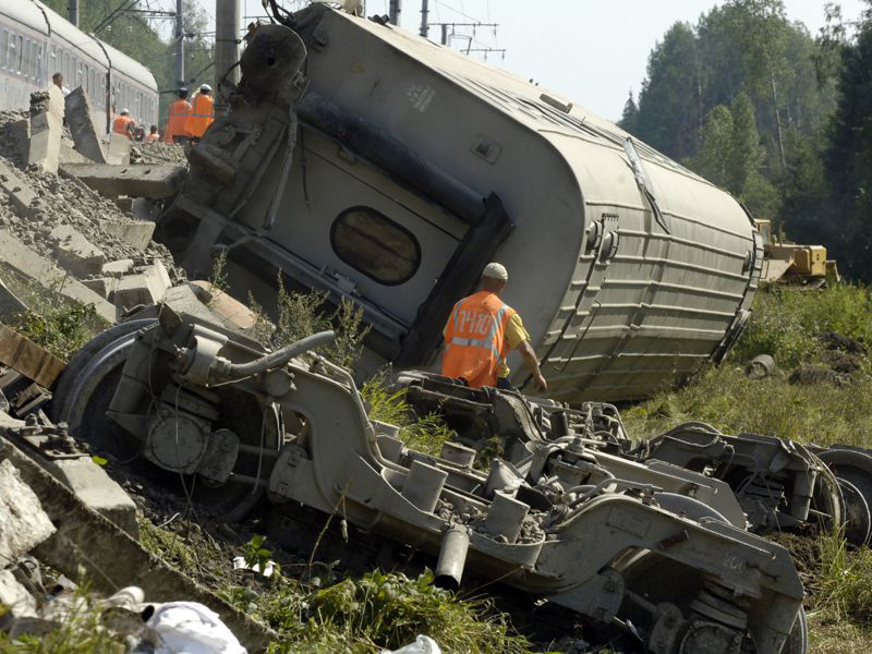 Russian train crash kills 39, attack suspected