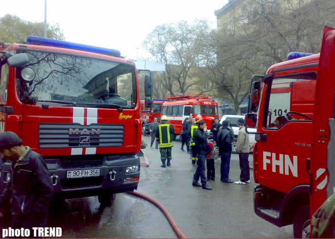 Fire kills man in Baku