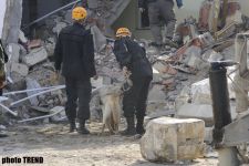 Rescuers retrieve dead body from ruins of blasted public facility (Updated 8) (PHOTO)