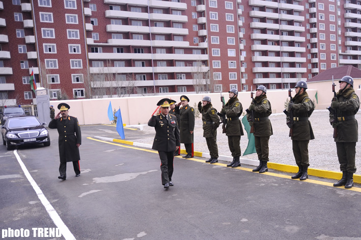 Residential complex commissioned for Azerbaijani officers (PHOTO)
