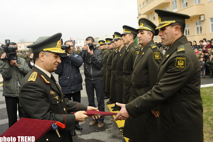 Residential complex commissioned for Azerbaijani officers (PHOTO)