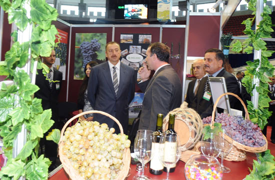 Azerbaijani President visits Caspian Agro–2010 International Exhibition (UPDATE) (PHOTO)