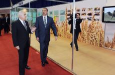 Azerbaijani President visits Caspian Agro–2010 International Exhibition (UPDATE) (PHOTO)