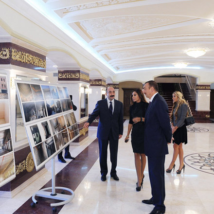 Azerbaijani President inaugurates building of Azerbaijan State Academic National Drama Theatre after major reconstruction (PHOTO)