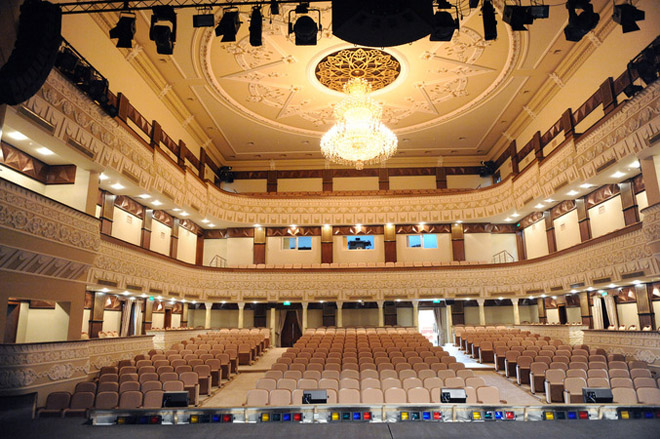 Azerbaijani President inaugurates building of Azerbaijan State Academic National Drama Theatre after major reconstruction (PHOTO)