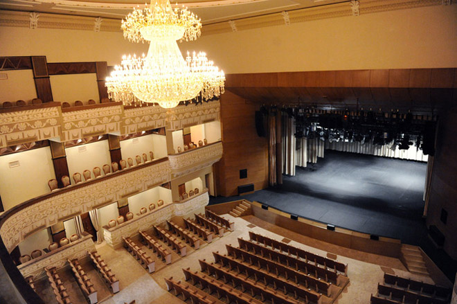 Azerbaijani President inaugurates building of Azerbaijan State Academic National Drama Theatre after major reconstruction (PHOTO)