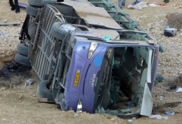 Bus crashes into trailer in Iran, leaving 14 dead