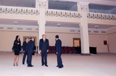 Azerbaijani President inspects overhaul at Davudova Mingachevir State Drama Theatre (PHOTO)