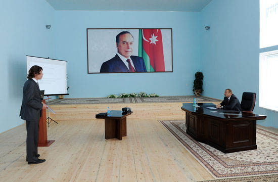 Azerbaijani president attends school opening in Sabirabad region (UPDATE) (PHOTO)