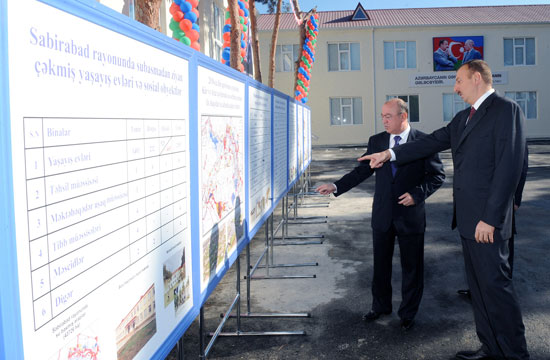 Azerbaijani president attends school opening in Sabirabad region (UPDATE) (PHOTO)