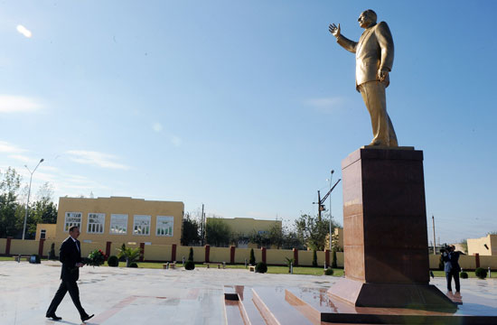 Azerbaijani president attends school opening in Sabirabad region (UPDATE) (PHOTO)
