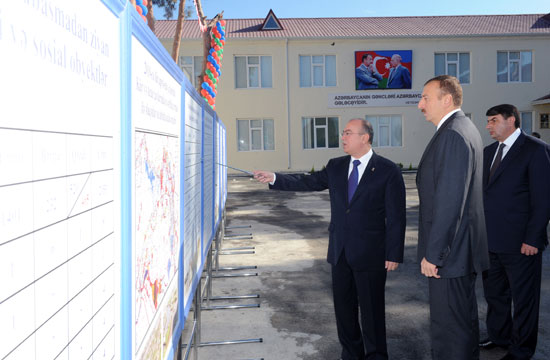 Azerbaijani president attends school opening in Sabirabad region (UPDATE) (PHOTO)