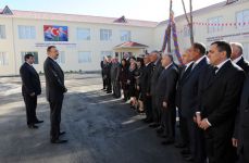 Azerbaijani president attends school opening in Sabirabad region (UPDATE) (PHOTO)