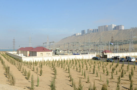 Azerbaijani President opens Khojasan substation (PHOTO)