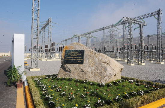 Azerbaijani President opens Khojasan substation (PHOTO)