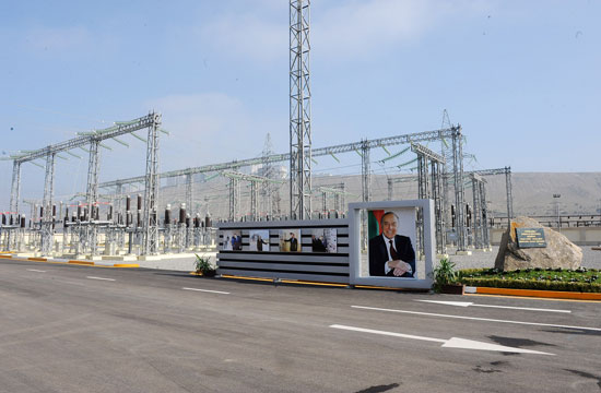 Azerbaijani President opens Khojasan substation (PHOTO)