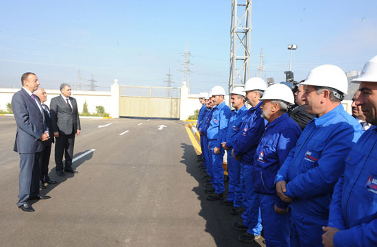 Azerbaijani President opens Khojasan substation (PHOTO)