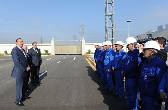 Azerbaijani President opens Khojasan substation (PHOTO)