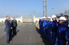 Azerbaijani President opens Khojasan substation (PHOTO)