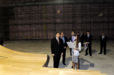 President Ilham Aliyev visits construction site of Heydar Aliyev Center (PHOTO)