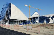 President Ilham Aliyev visits construction site of Heydar Aliyev Center (PHOTO)