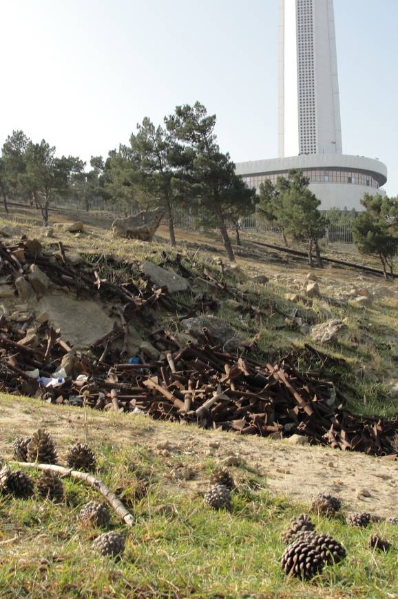 Many unexploded ordinances revealed near TV tower in Baku (UPDATE-5) (PHOTO)