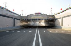 Azerbaijani President opens tunnels and pedestrian underpasses in Baku (PHOTO)