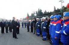 Azerbaijani President opens tunnels and pedestrian underpasses in Baku (PHOTO)