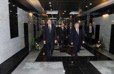 Azerbaijani President opens tunnels and pedestrian underpasses in Baku (PHOTO)