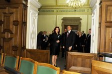 Azerbaijan`s President meets Latvia`s Saeima Speaker (PHOTO)