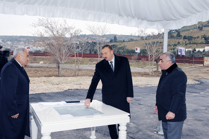 Azerbaijani President inspects ongoing reconstruction works in framework of program of Baku Boulevard's expansion (PHOTO)