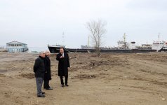 Azerbaijani President inspects ongoing reconstruction works in framework of program of Baku Boulevard's expansion (PHOTO)