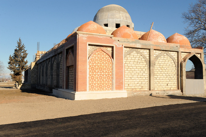 President of Azerbaijan got acquainted with reconstruction works in religious complex "Imamzade" in Ganja city (PHOTO)