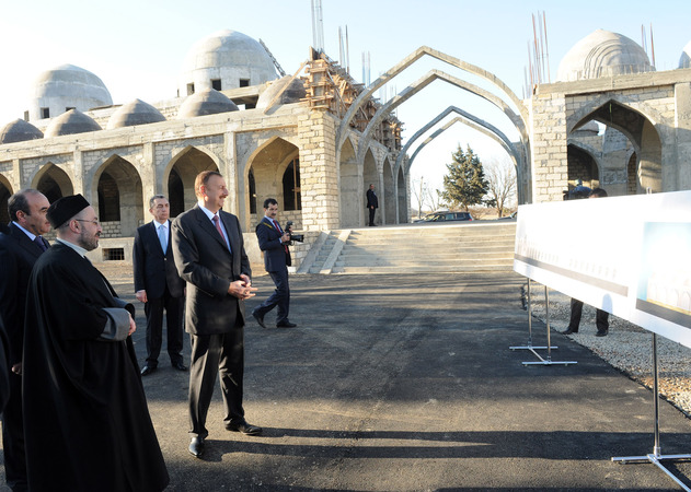 President of Azerbaijan got acquainted with reconstruction works in religious complex "Imamzade" in Ganja city (PHOTO)