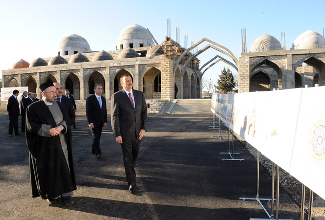 President of Azerbaijan got acquainted with reconstruction works in religious complex "Imamzade" in Ganja city (PHOTO)