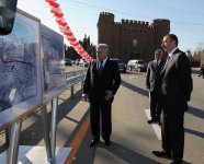 President Ilham Aliyev familiarizes with Yevlakh-Ganja road`s construction (PHOTO)