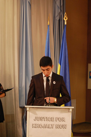 'When words freeze…' taken by Trend demonstrated during event in Donetsk dedicated to Khojaly genocide (PHOTO, VIDEO)