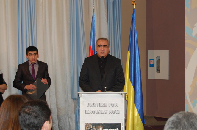 'When words freeze…' taken by Trend demonstrated during event in Donetsk dedicated to Khojaly genocide (PHOTO, VIDEO)