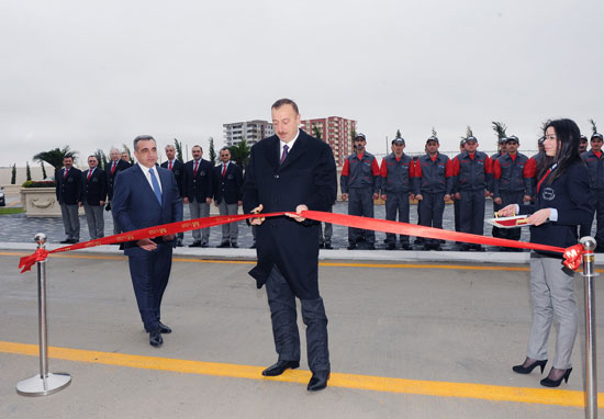 Azerbaijani President attended the opening of furniture factory, by “M-Line” LLC in the area of the Abseron region (PHOTO)