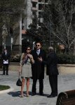 Azerbaijani President and First Lady open Officers' Park in Baku (PHOTO)