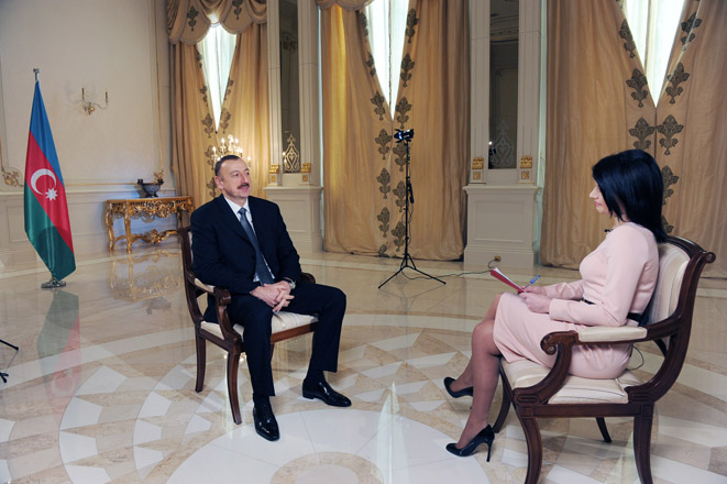 Azerbaijani President: Azerbaijan supports Nabucco project but given mutual interests